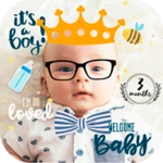 baby photo editor android application logo